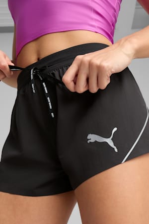 RACEDAY ULTRAWEAVE 3" Split Shorts Women, PUMA Black, extralarge-GBR